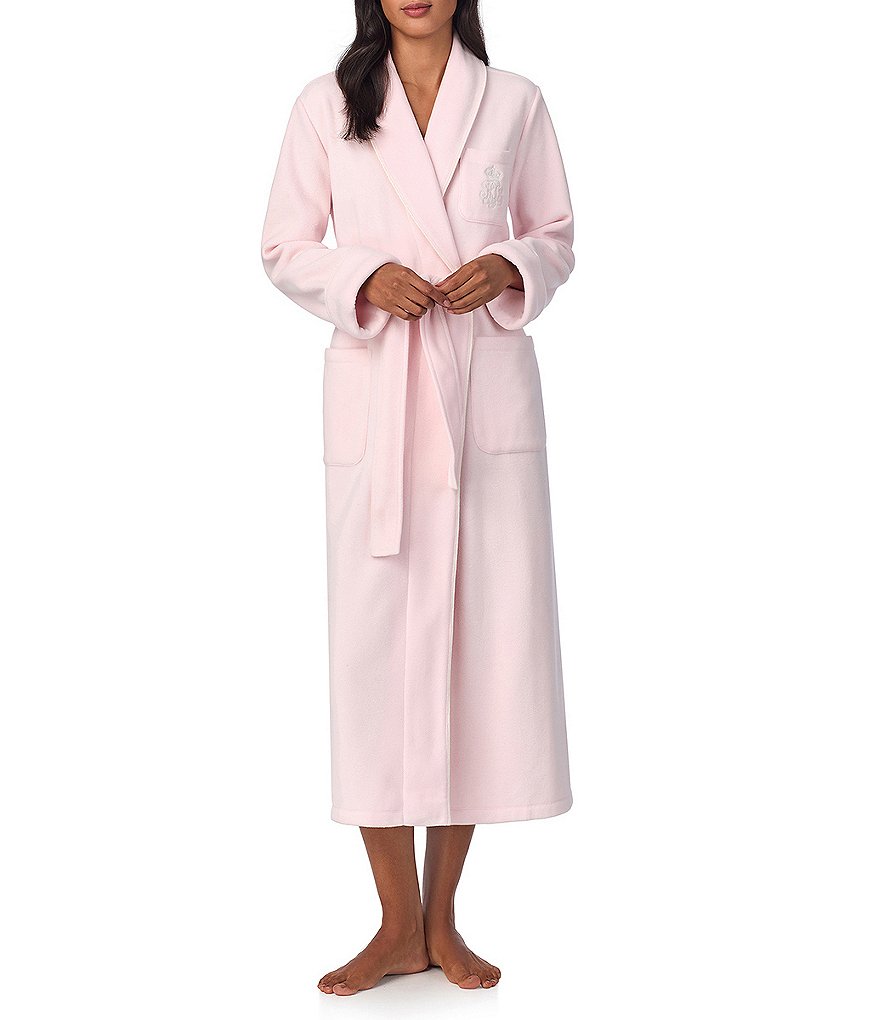 Ralph lauren fleece robe best sale