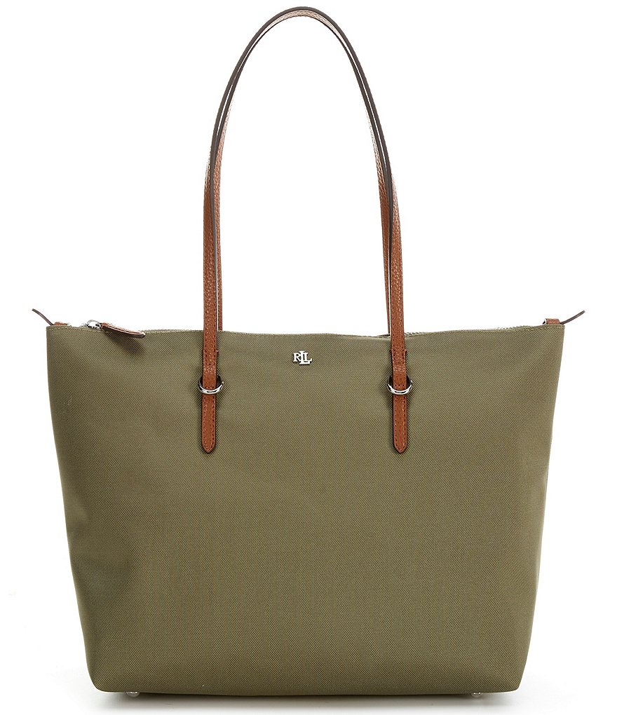 Lauren Ralph Lauren◆KEATONナイロン ミディアム トートバッグ ナイロン ミディアム Keaton トート（トートバッグ）｜LAUREN