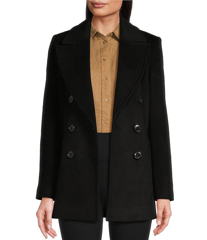 Lauren ralph lauren petite single store breasted coat