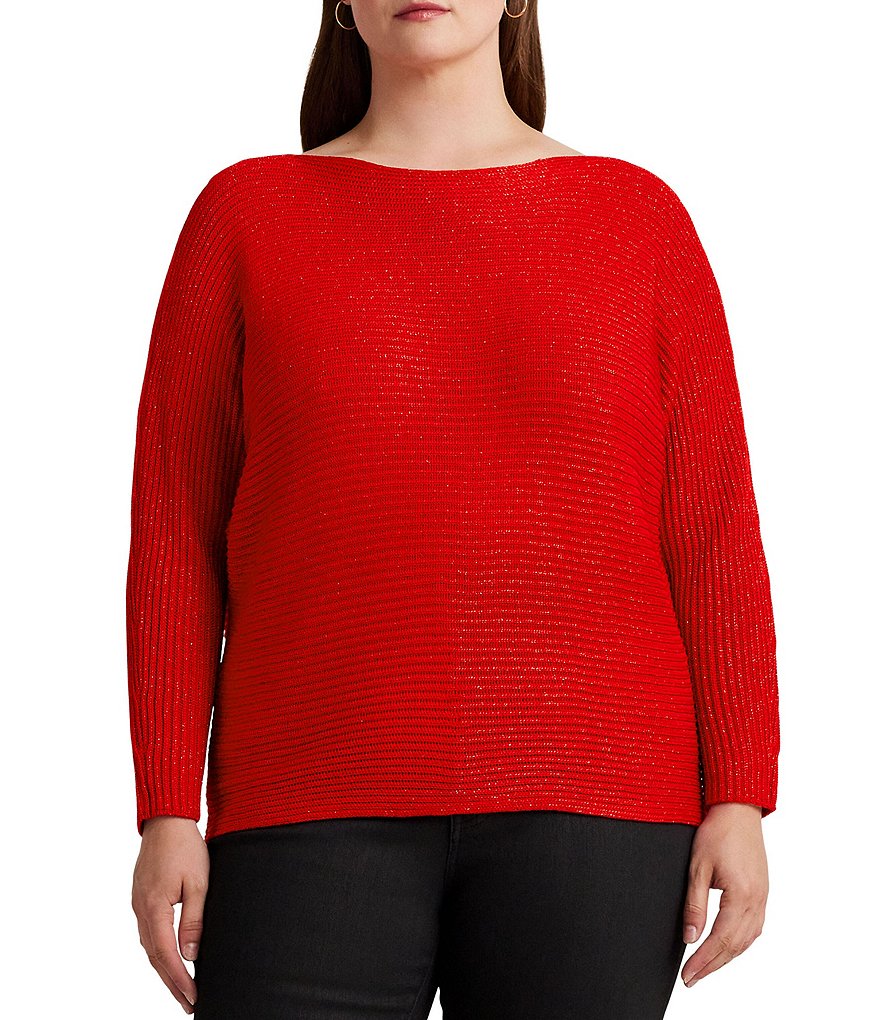 Plus size clearance dolman sleeve sweater