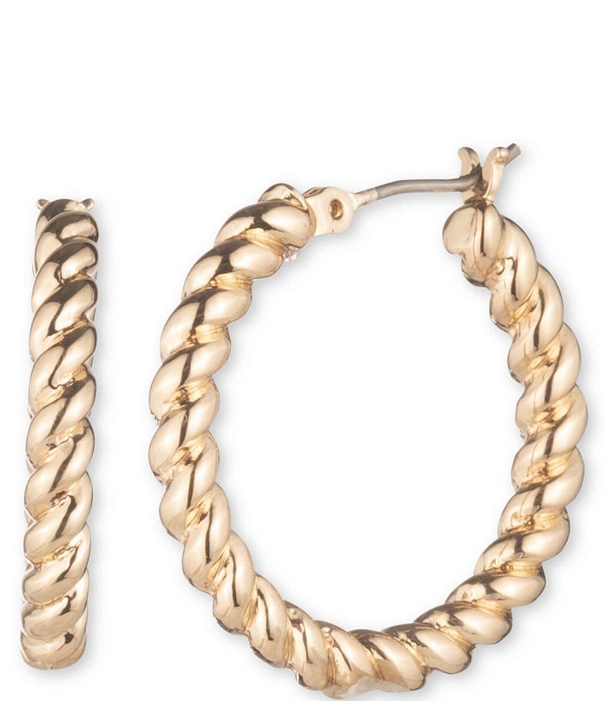 Lauren Ralph Lauren Rope Hoop Earrings | Dillard's