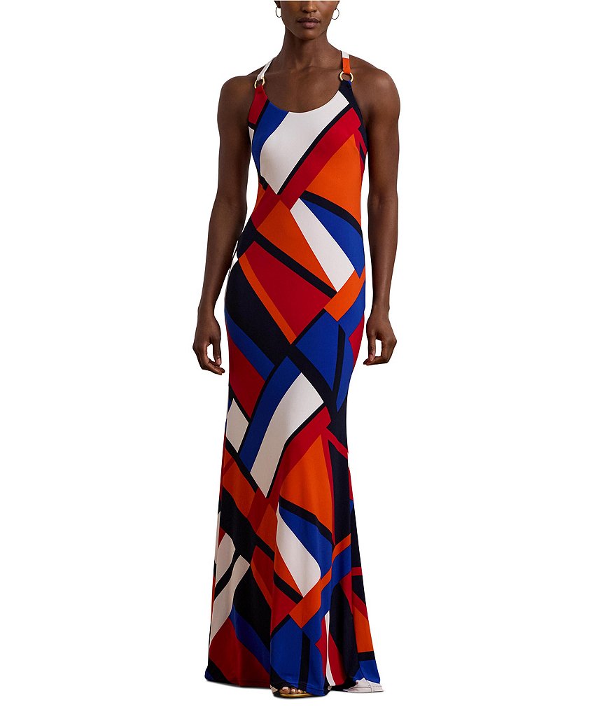 【Polo Ralph Lauren】Asymmetric maxi dress Polo Ralph Lauren Asymmetrical maxi dress - Blue | 253909454010