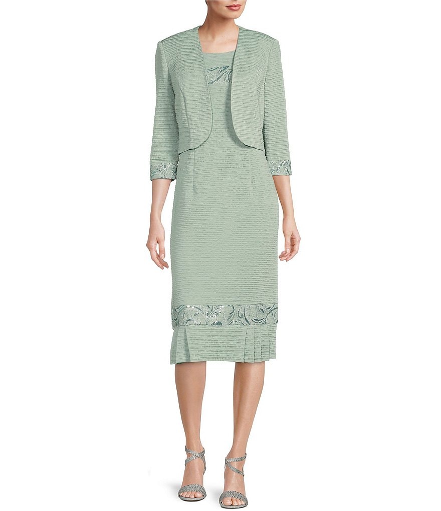 Le bos plus embroidered best sale jacket dress