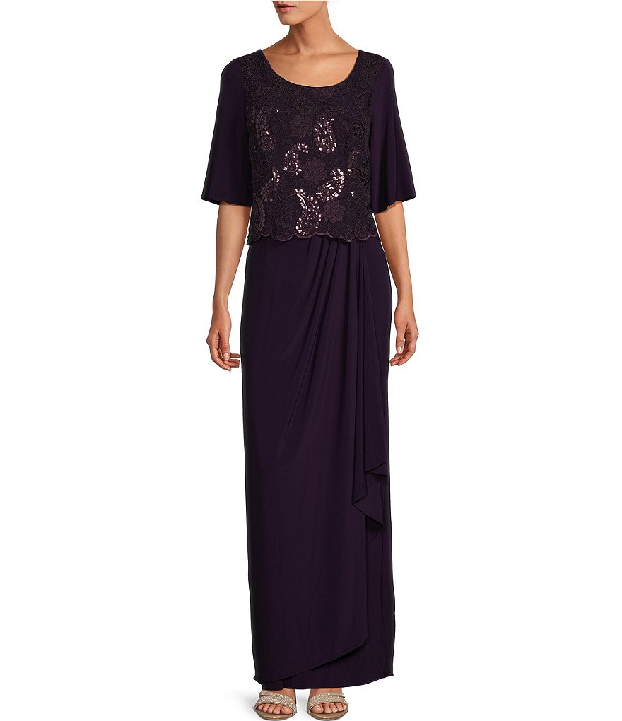 Dillards eggplant hot sale dress