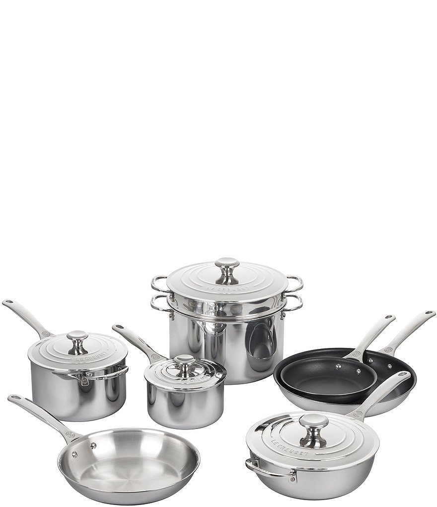 Signature Stainless Steel 12-Piece Cookware Set