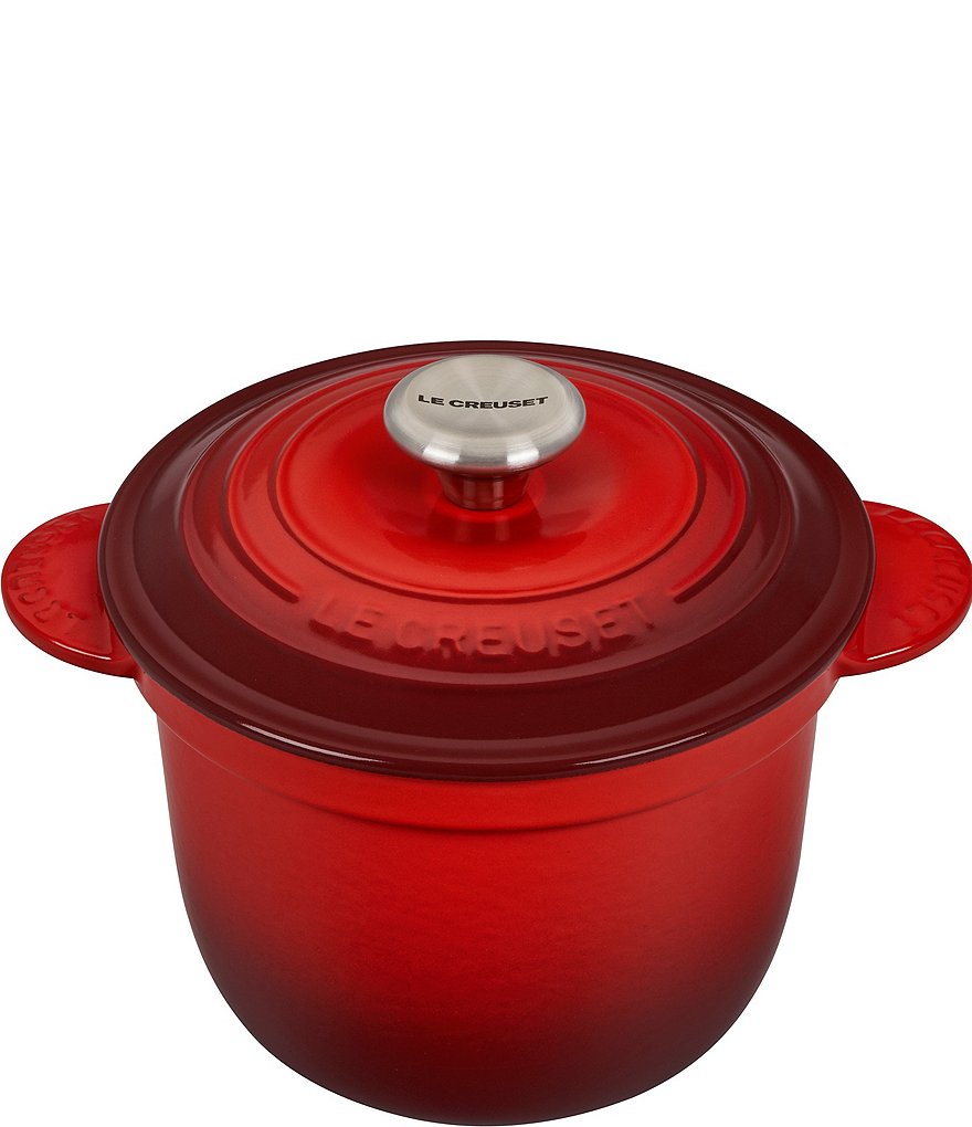 Le Creuset RED APPLE 2.25 QT Dutch Oven CAST IRON Gohan Rice Cooker US  Seller