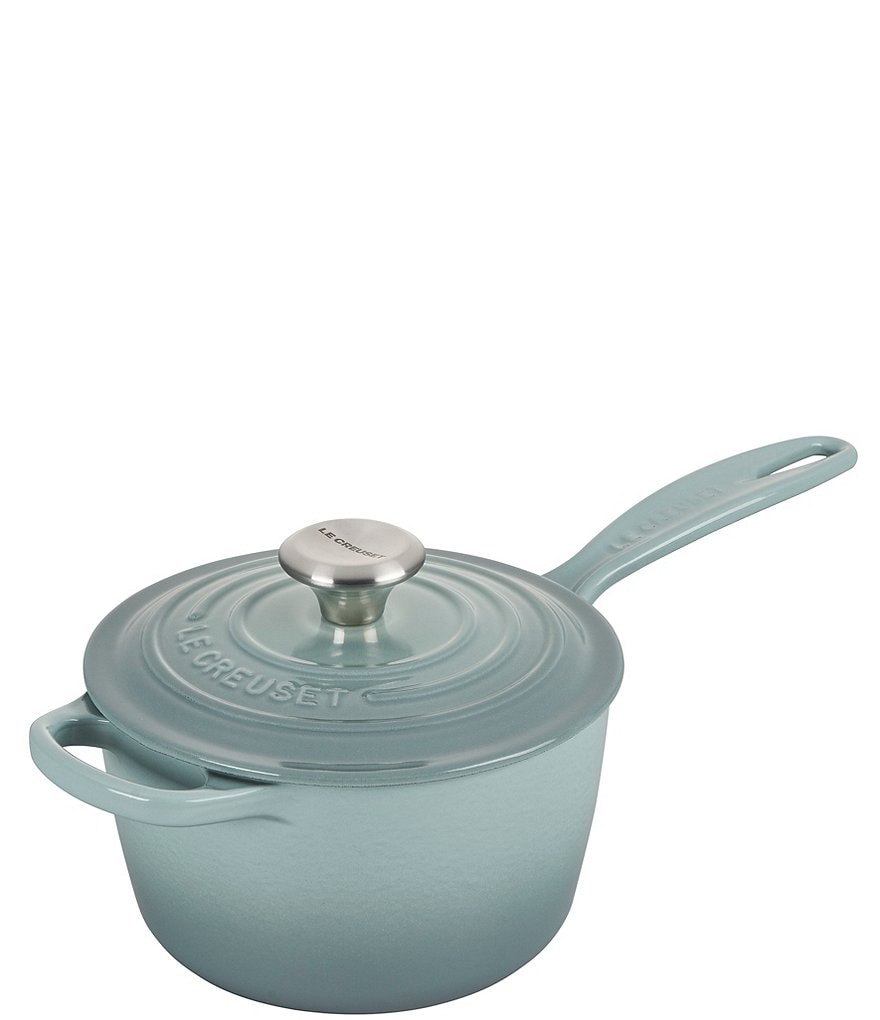 Le Creuset Enameled Cast Iron Signature 2 1/4 Quart Saucepan in Shallot —  Las Cosas Kitchen Shoppe