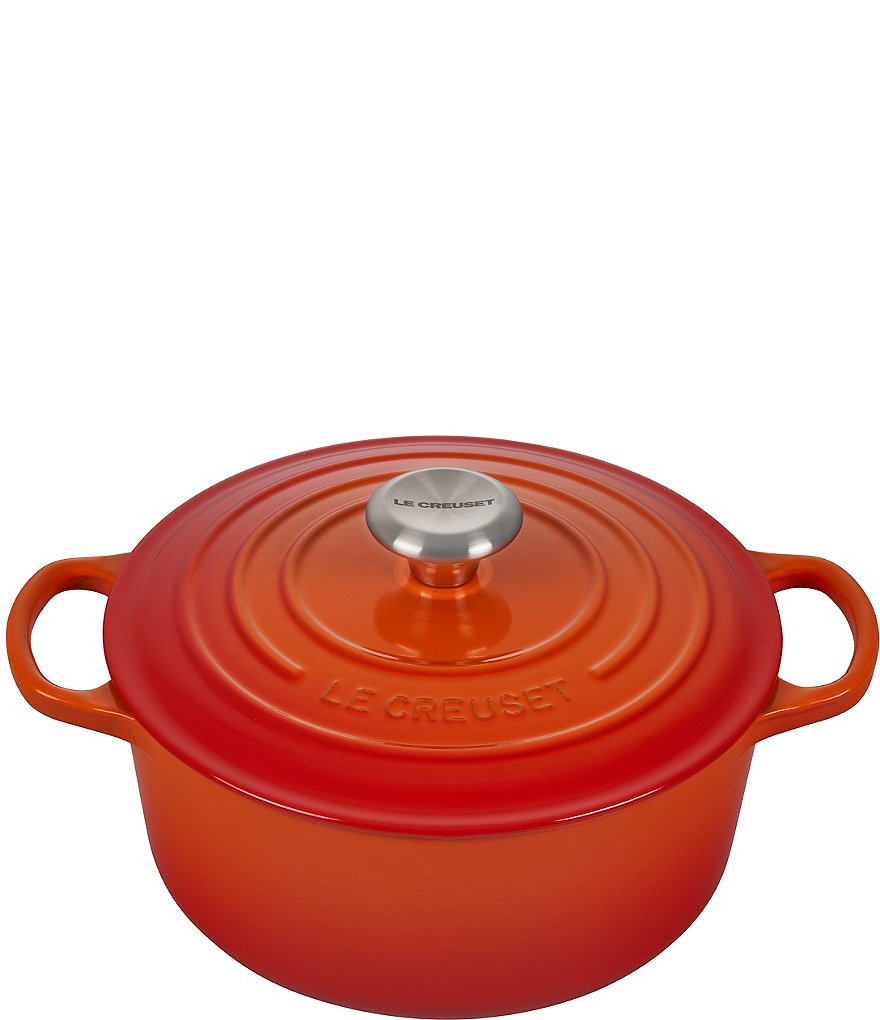 Le Creuset Signature 5.5-qt. Round Enameled Cast Iron Dutch Oven with  Stainless Steel Knob