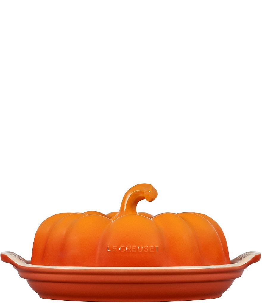 Le Creuset Pumpkin Butter Dish - Thumbnail 4