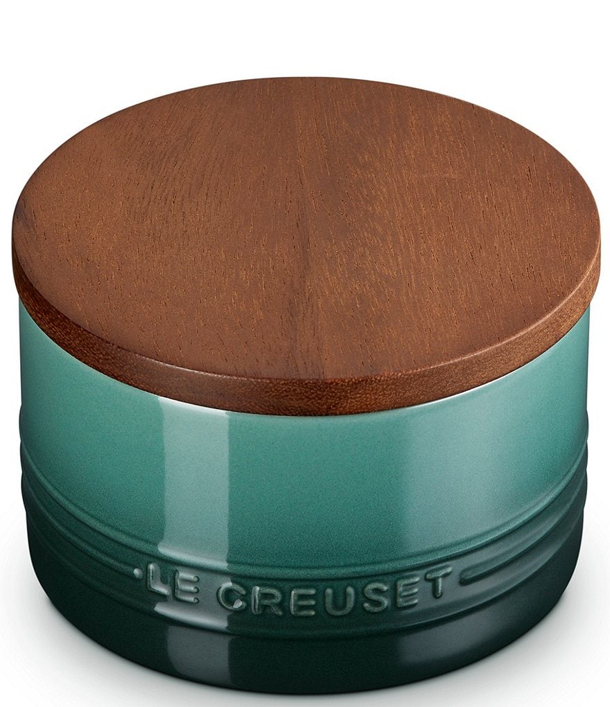 Le Creuset Stoneware Signature Canister with Wood Lid - 16