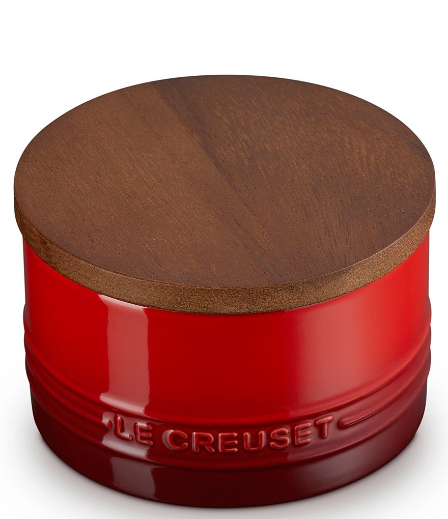 Le Creuset Stoneware Signature Canister with Wood Lid - 16