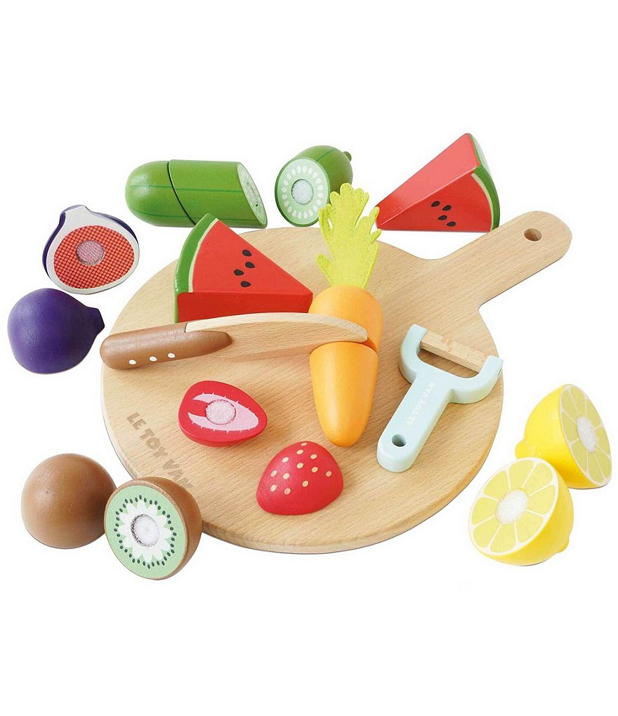 ImagiPLAY 40304 Fruit Cutting Set - Wooden Toy, 1 - Kroger