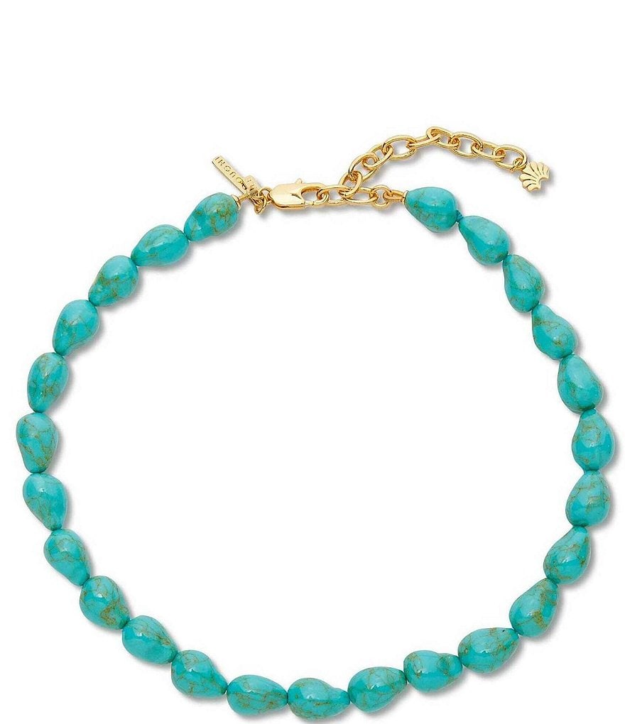 Lele Sadoughi Baroque Turquoise Collar Necklace