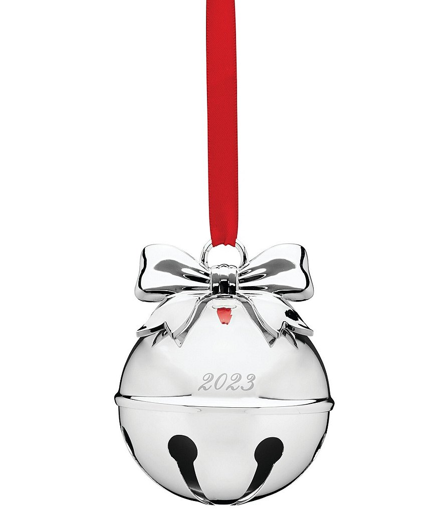 8” Metal Jingle Bell with Bow Accent Ornament