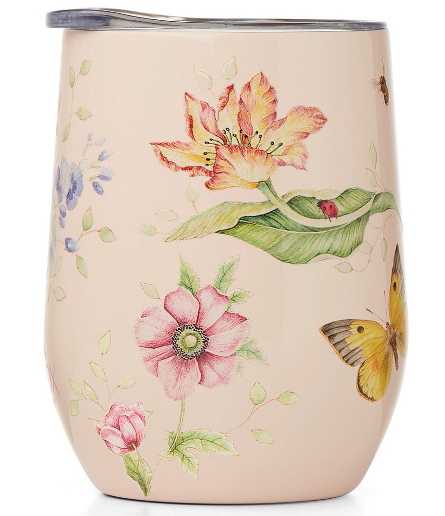 Lenox 895746 Butterfly Meadow Pink Stainless Steel Kids Water Bottle