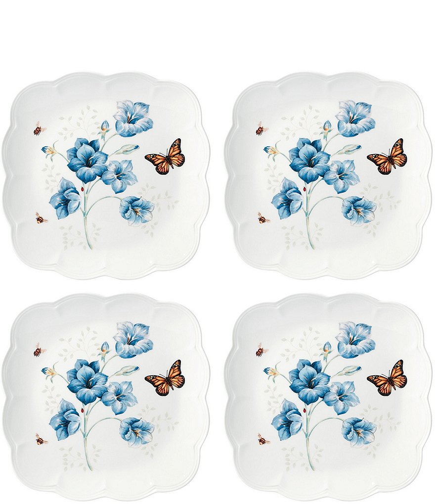 Lenox Butterfly Meadow Square Dinner Plates 4Piece Set Dillard's