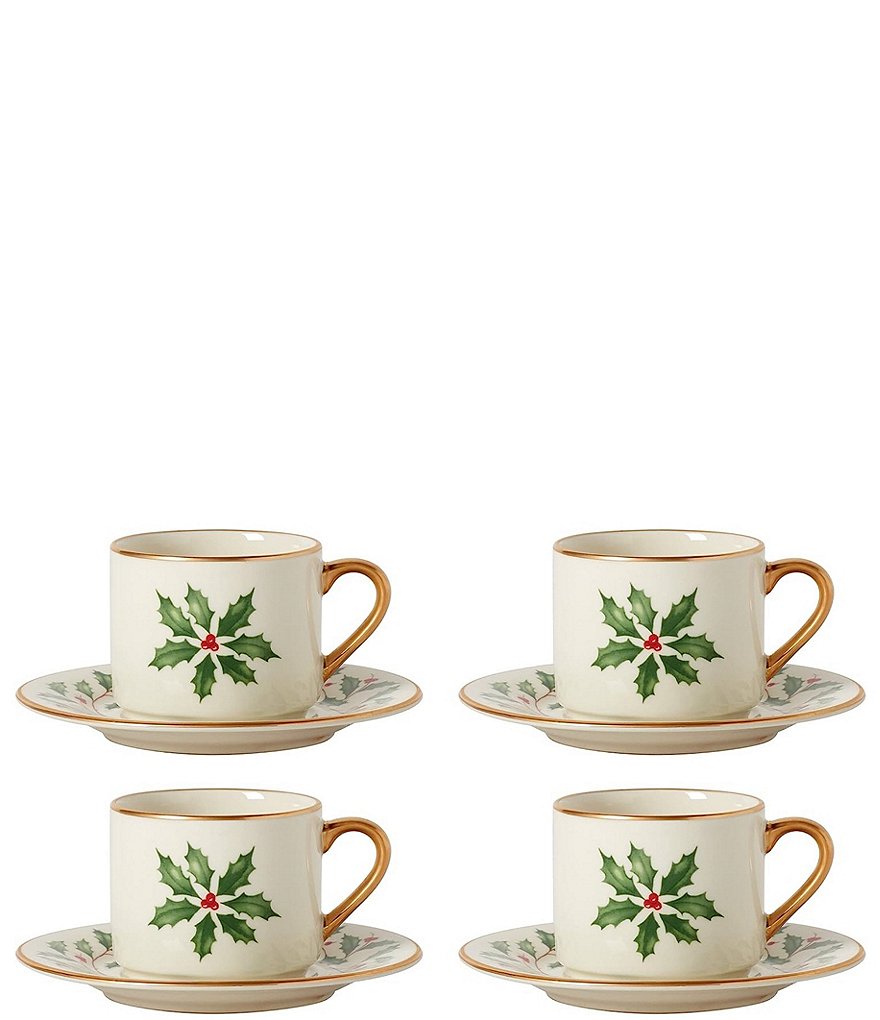 Jade Crosshatch Espresso Cups, Set of 4