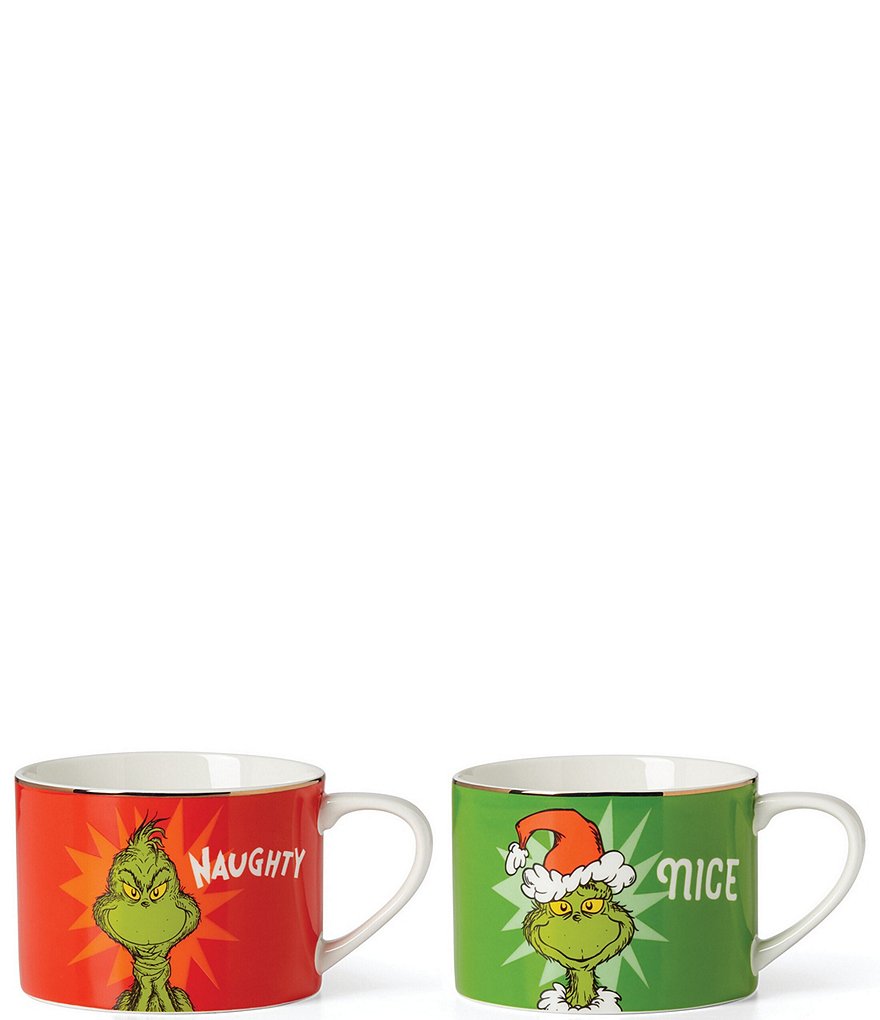 Merry Grinchmas Naughty & Nice Mugs – Lenox Corporation