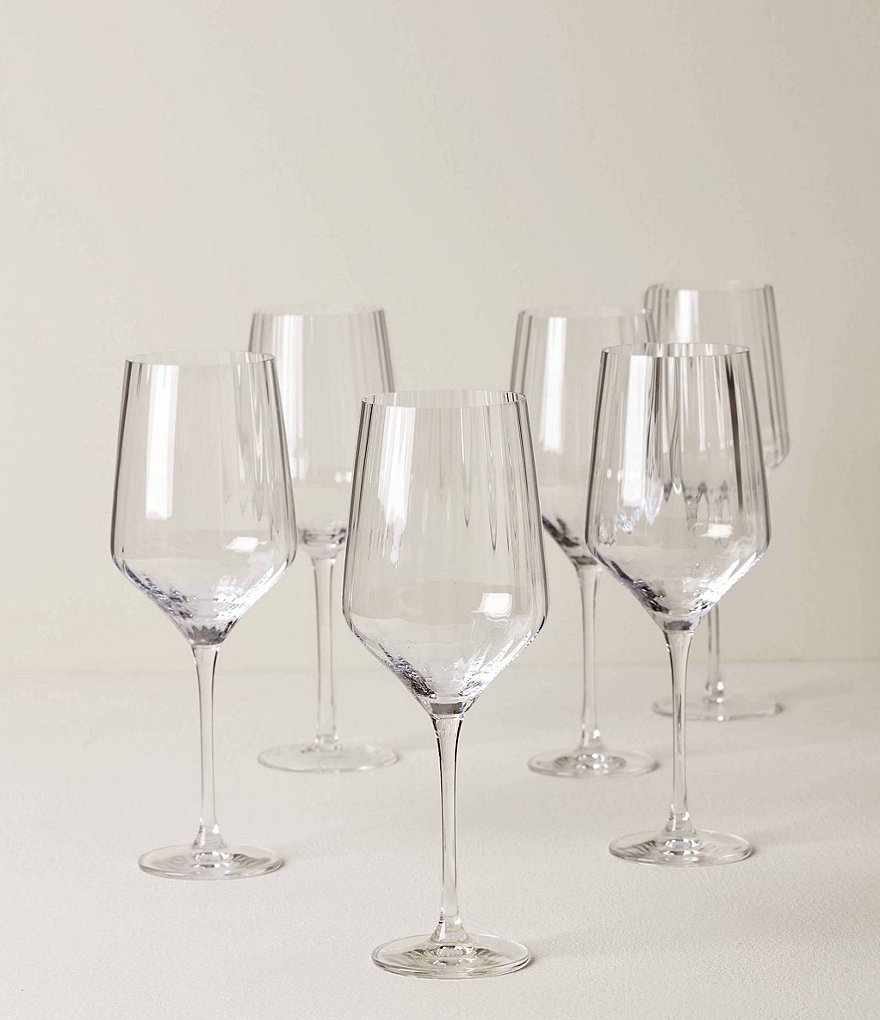 Lenox Tuscany Classics Angled Optic Wine Glasses, Set of 6