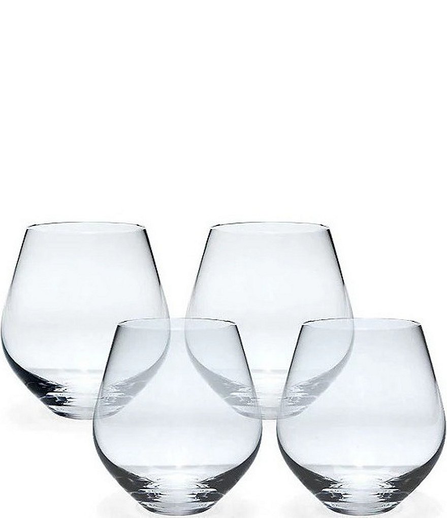 Lenox Tuscany Classics 4 Piece Stemless Red Wine Glass Set Dillards Lenox Tuscany Classics 4 Piece Stemless Red Wine Glass Set