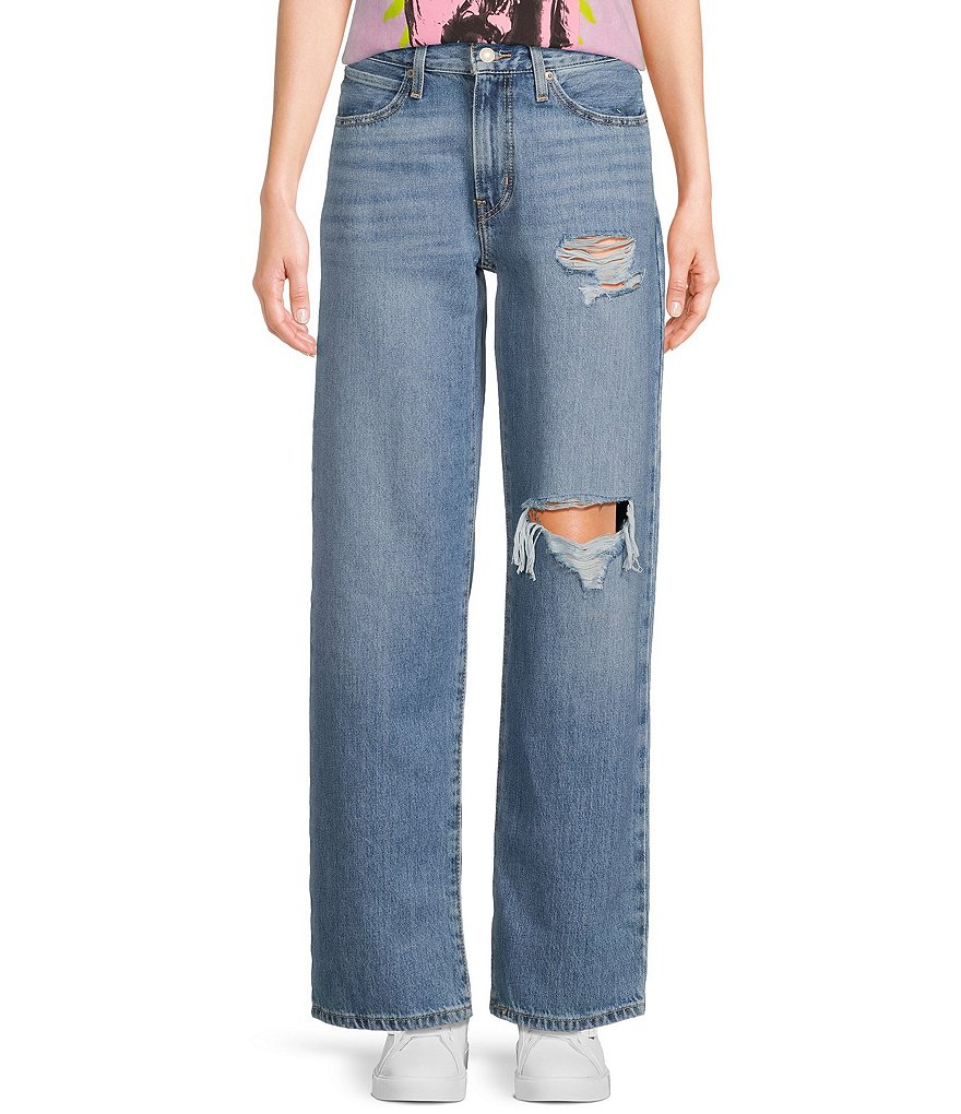 Levi's® 94 Baggy Destructed Straight Jeans | Dillard's