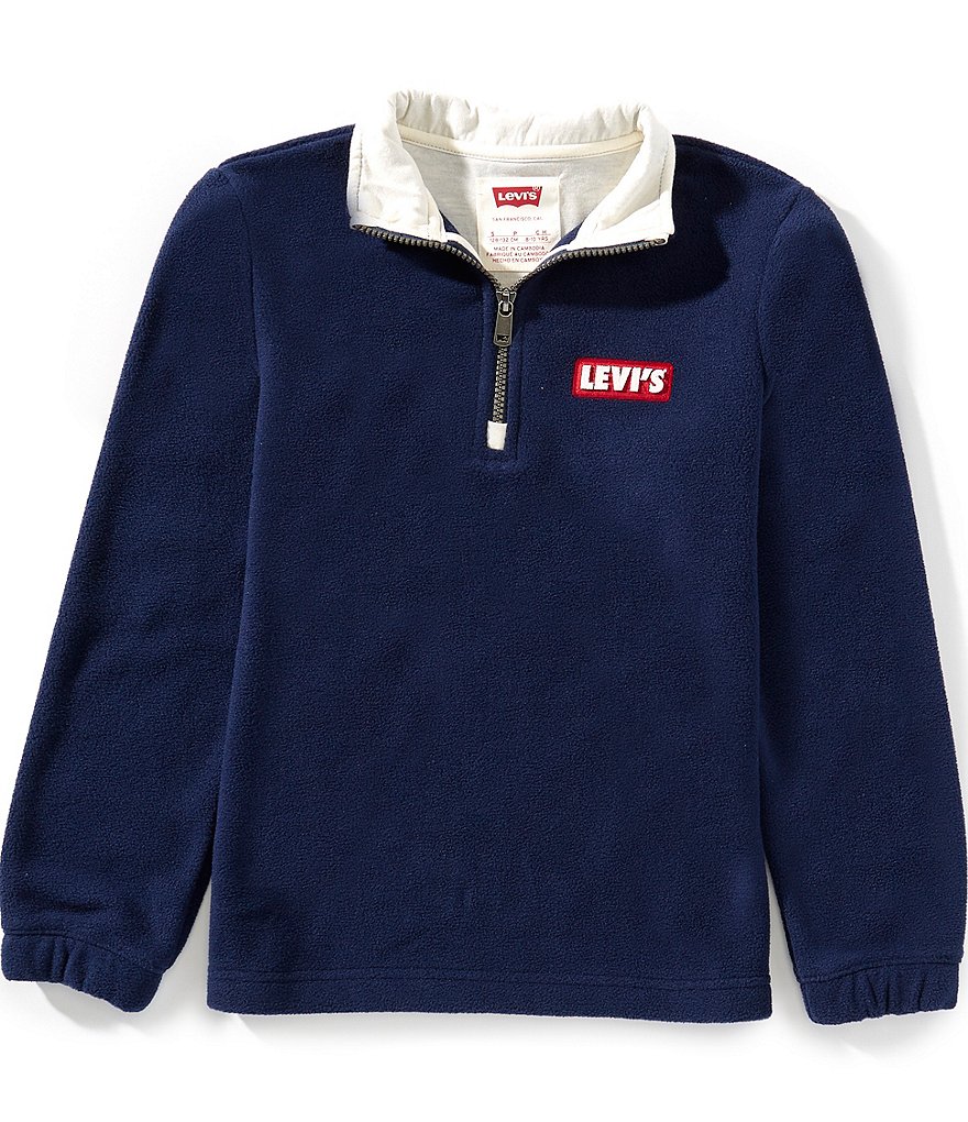 Levi's® Big Boys Long Sleeve Solid Quarter-Zip Pullover | Dillard's