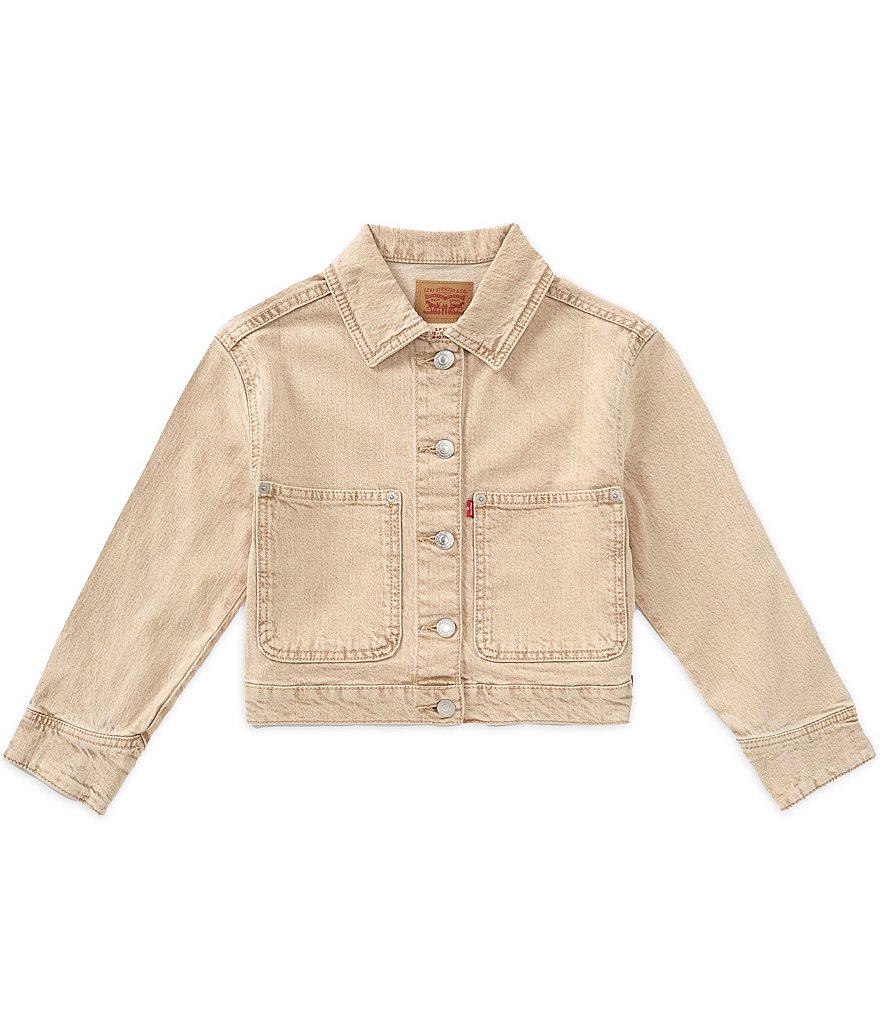 Levi's Big Girls Long Sleeve Studded Trucker Jacket