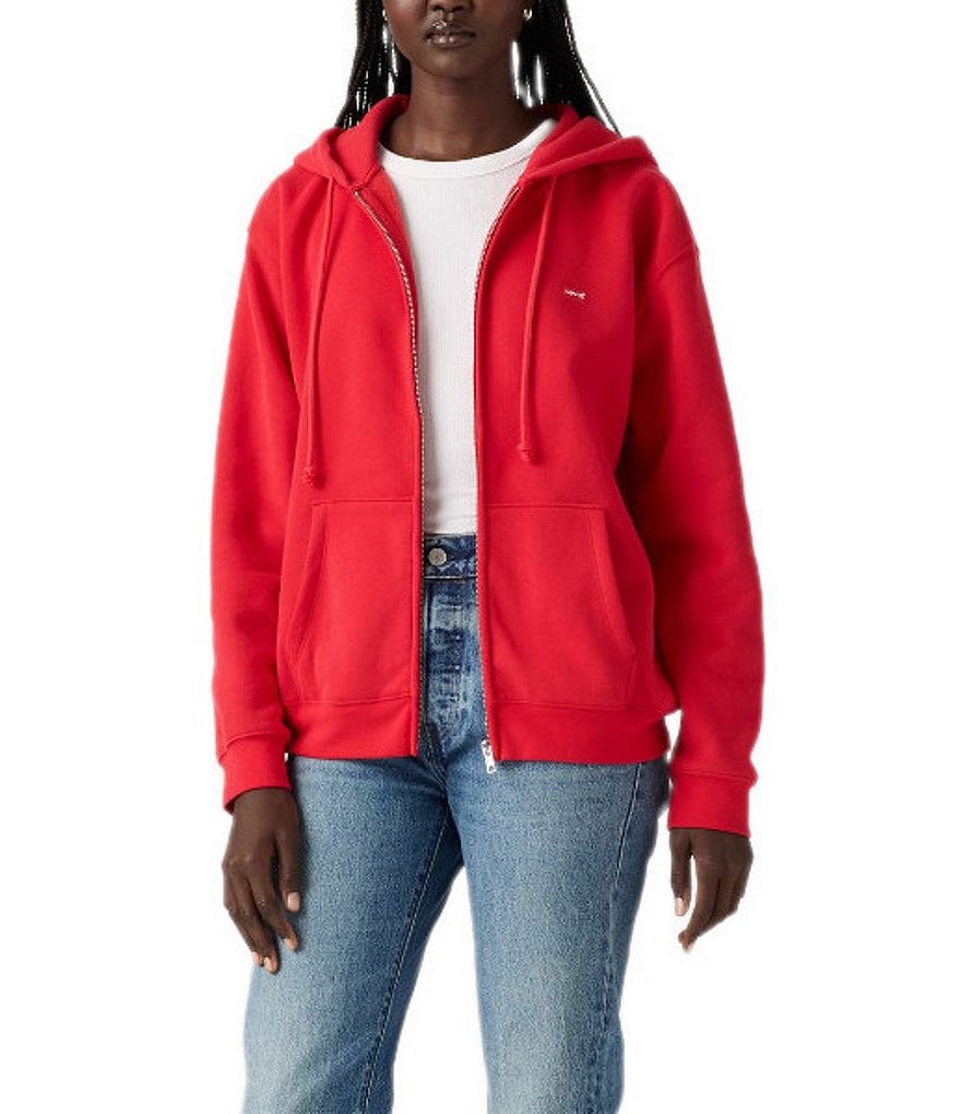 Levi's® EVERYDAY ZIP HOODIE - Sweater met rits - true red/rood