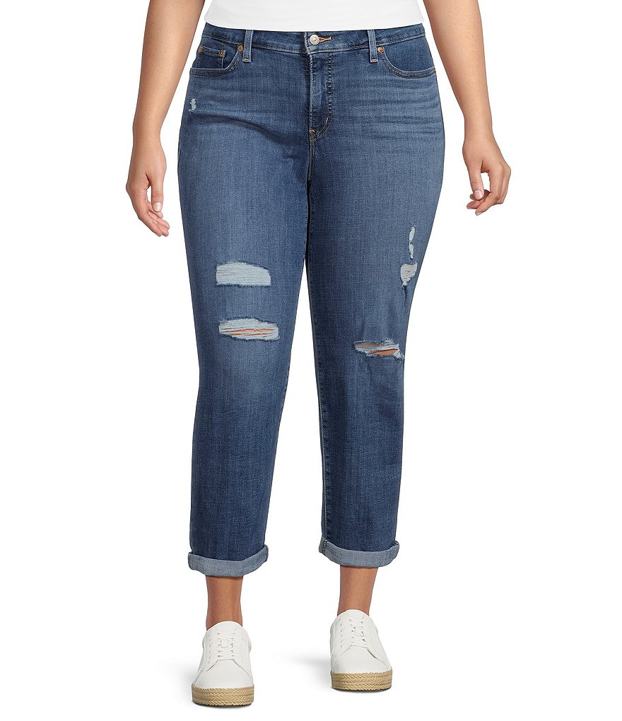 Levi's plus boyfriend deals jeans