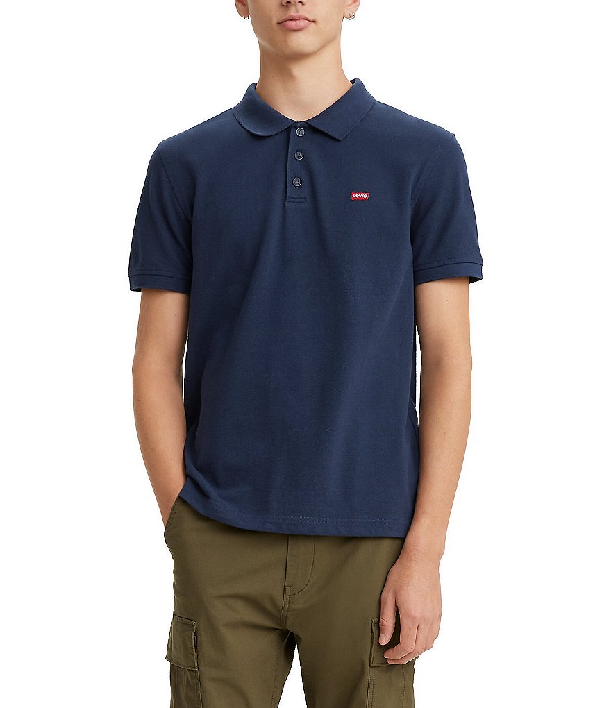 Levis Men Short Sleeve Pique Jersey Ruggers Polo Shirt top T shirt
