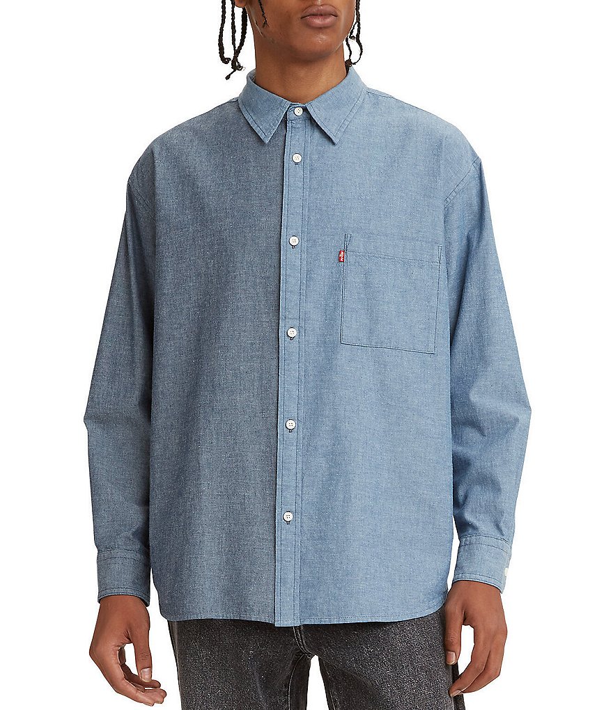 Levi's® Slouchy Pieced Chambray Button Down Shirt