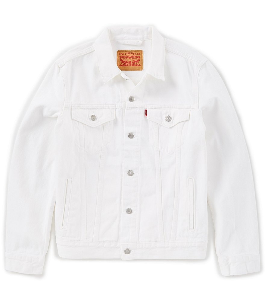 NoLogo White Twill Button Cotton Denim Jacket | NL-KJBJ-025 | Cilory.com