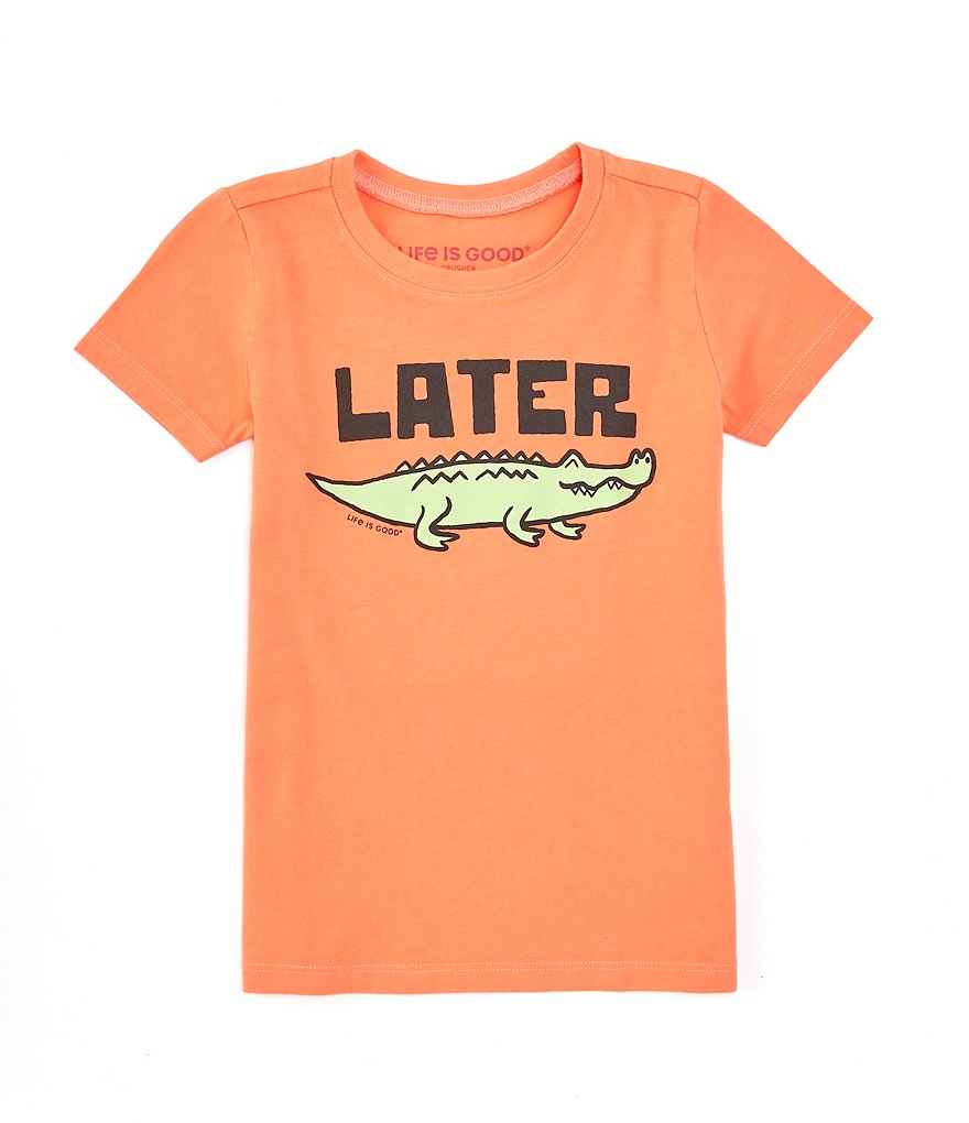 Life Is Good Little Boys 2T-4T Short Sleeve Later Gator T-Shirt - 4T