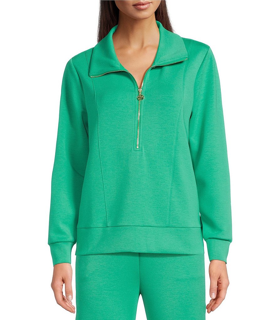 Lilly Pulitzer Eleni UPF 50+ Half Zip Long Sleeve Pullover | Dillard's