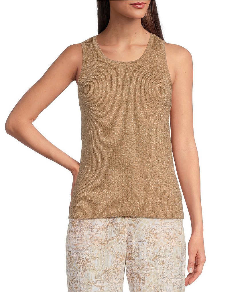 Lilly Pulitzer Elsi Ribbed Knit Metallic Scoop Neck Sweater Lilly Pulitzer Elsi Ribbed Knit Metallic Scoop Neck Sweater