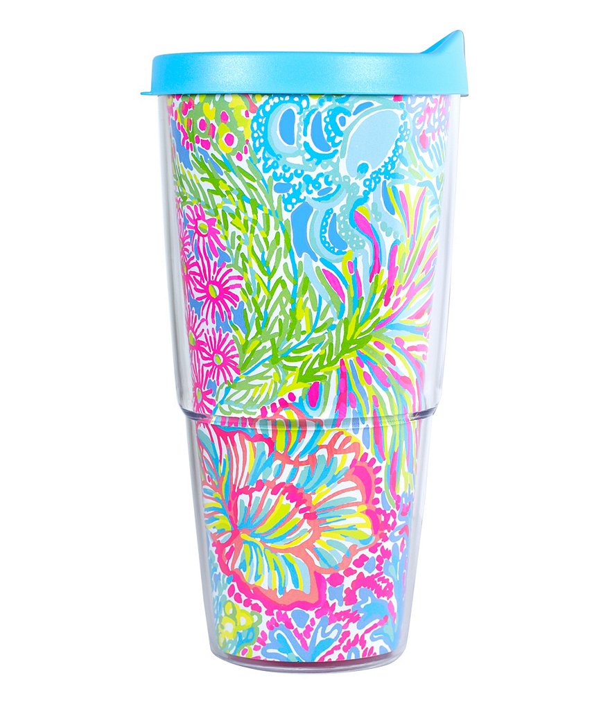 Lilly Pulitzer Lovers Coral Insulated Tumbler with Lid | Dillards