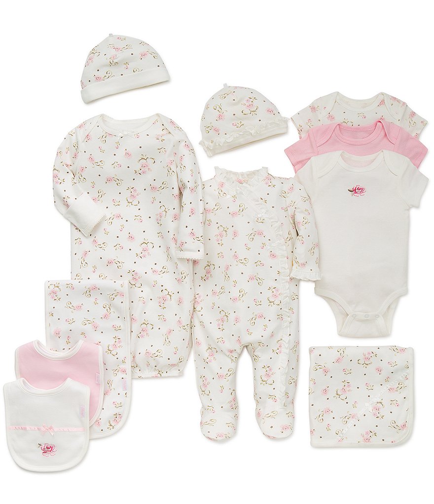 Little Me Baby Girls Preemie-9 Months Vintage Rose 7-Piece Layette ...