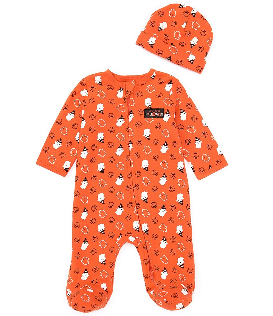 Little Me Baby Newborn-9 Months Long Sleeve Halloween Footed Coveralls ...