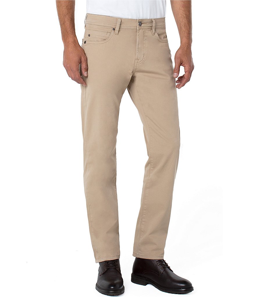 Liverpool Los Angeles Regent Relaxed Straight Twill Pants | Dillard's