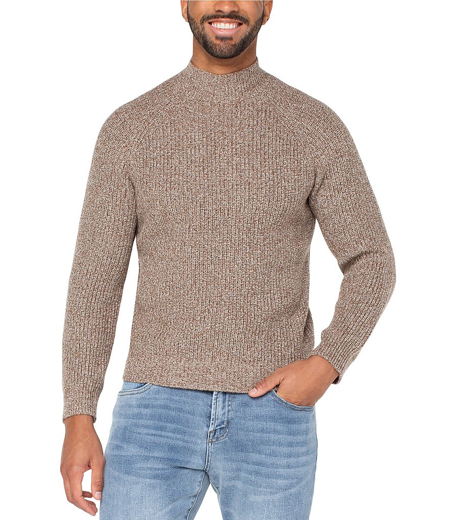 Liverpool Los Angeles Shaker Stitch Mock Neck Sweater | Dillard's