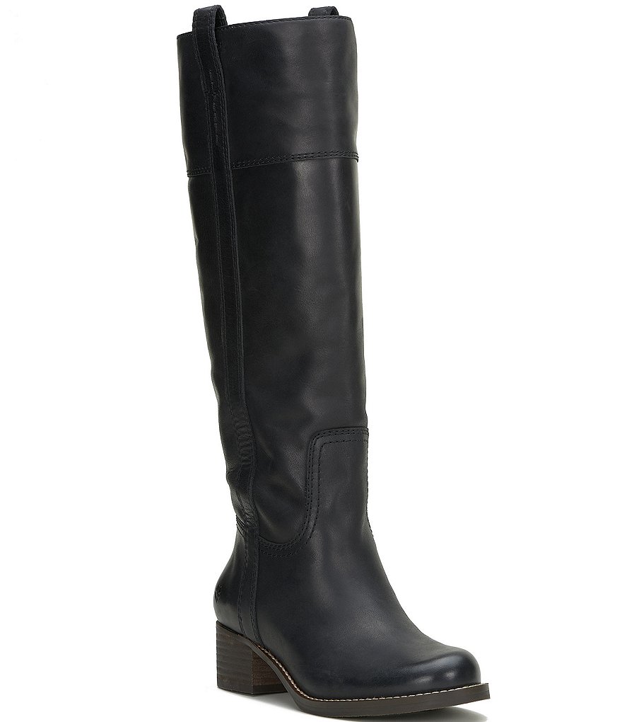 Lucky Brand Hybiscus Leather Tall Riding Boots | Dillard's