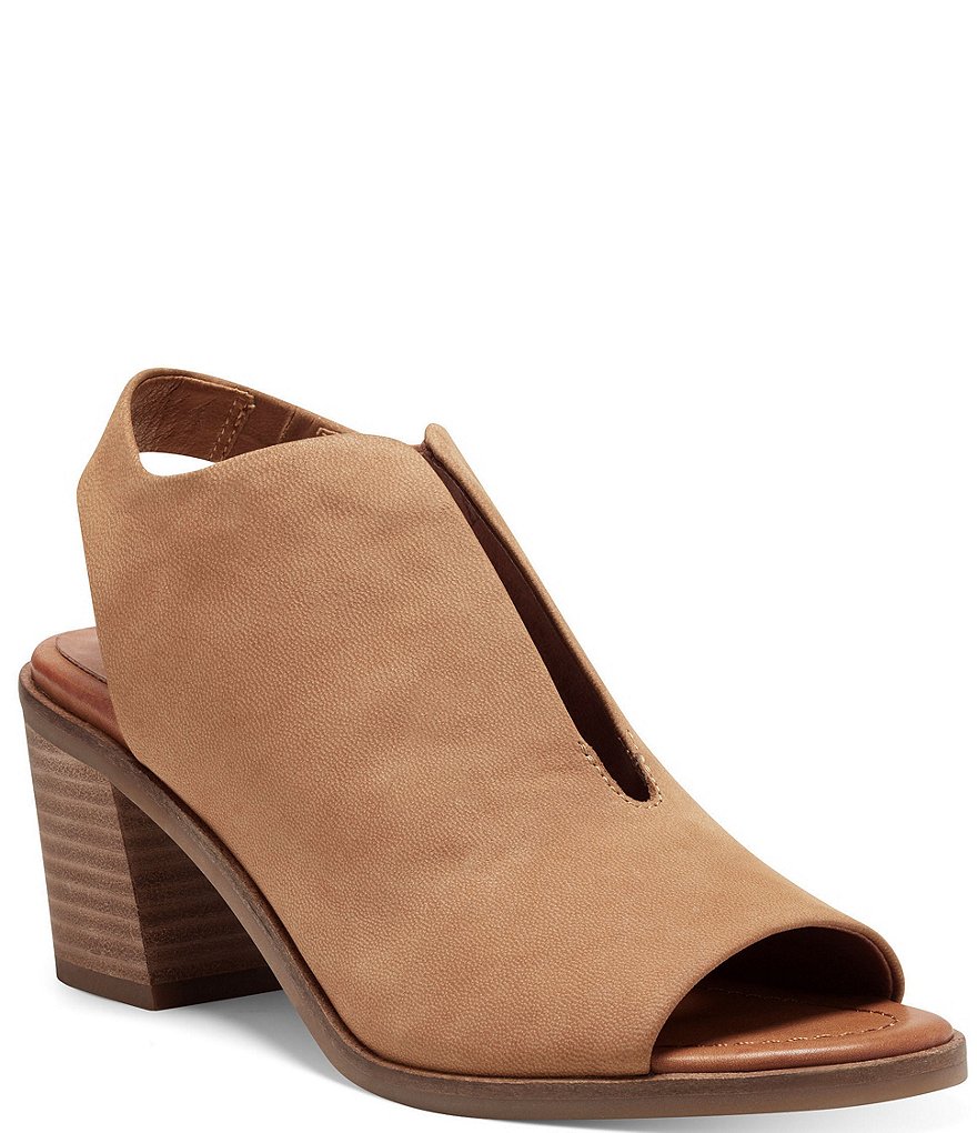 Lucky Brand Rhazy Suede Block Heel Sandals