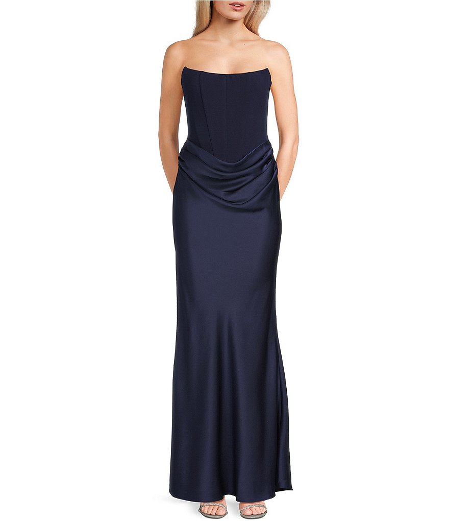 Lulus Tarni Strapless Square Neck Maxi Dress | Dillard's