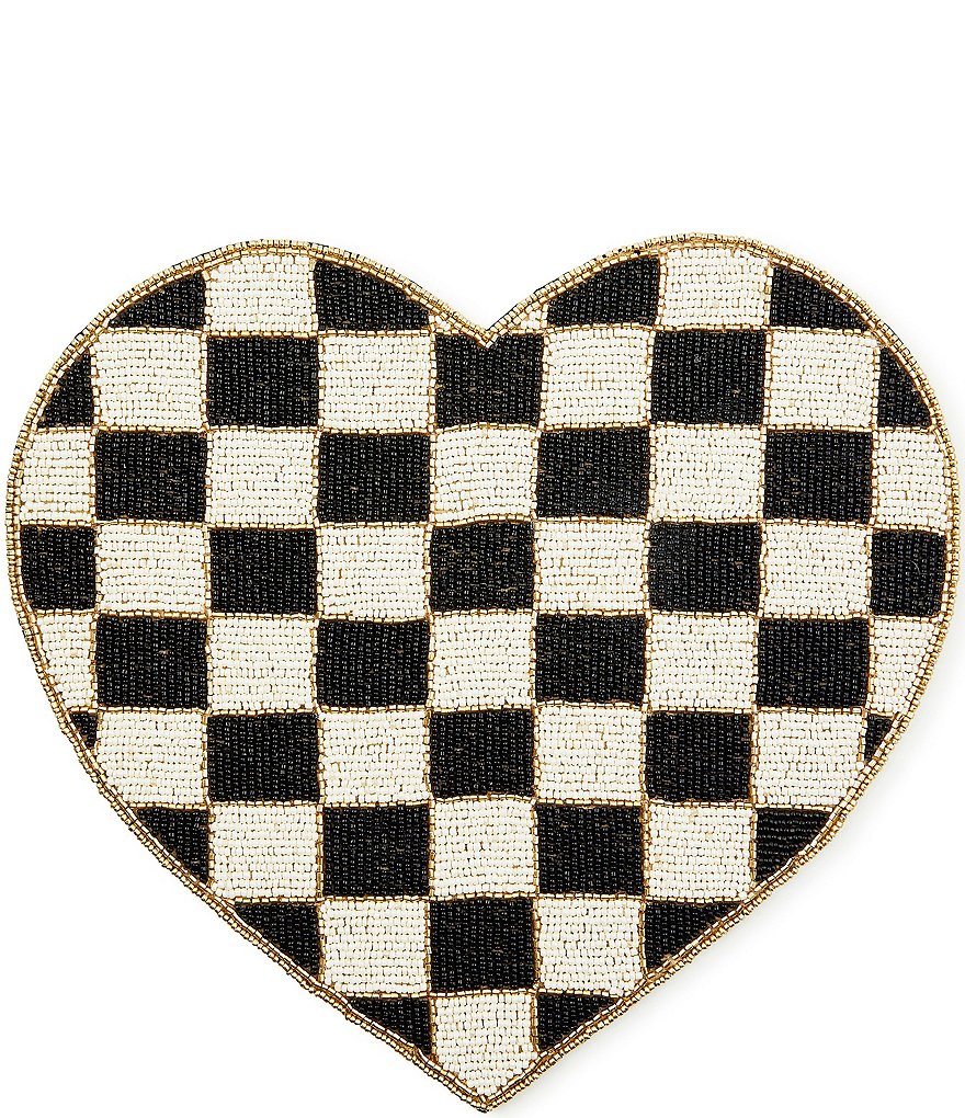 MacKenzie-Childs Check Heart Shaped Placemat
