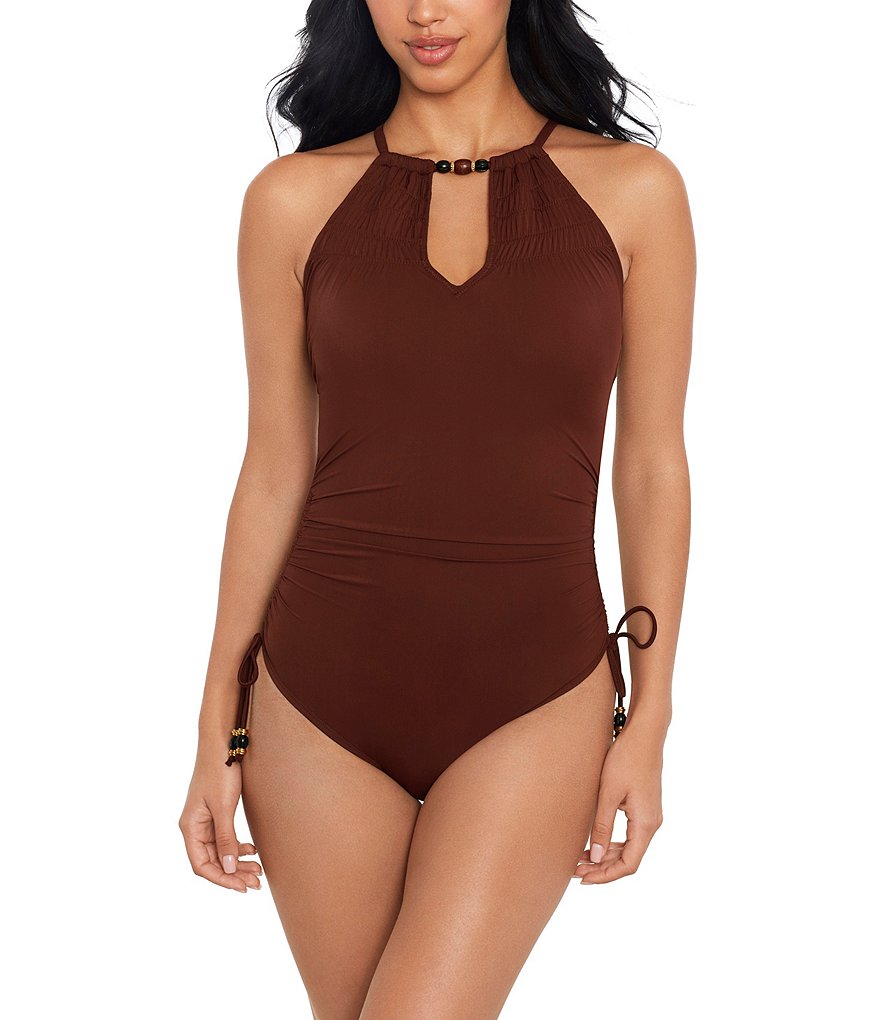 Miraclesuit halter clearance one piece