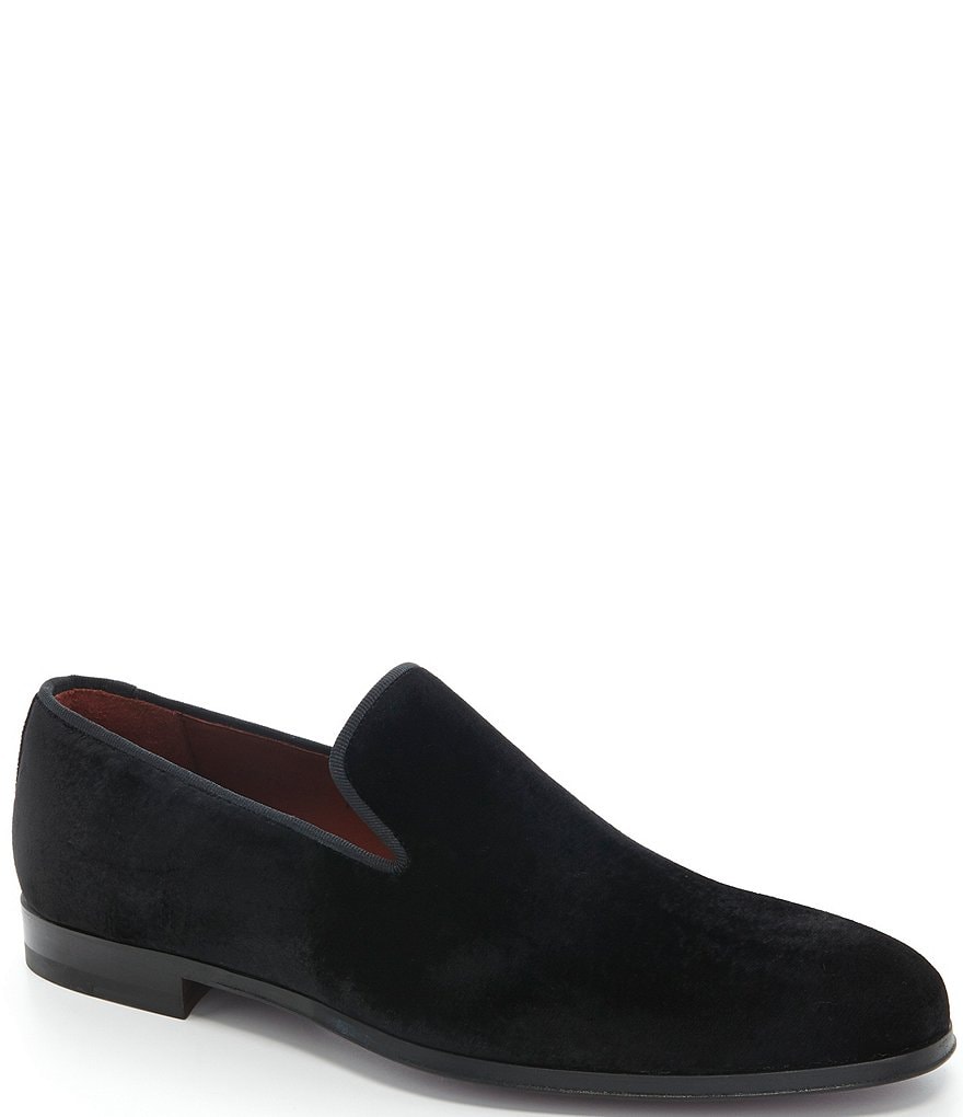 Magnanni store velvet loafers