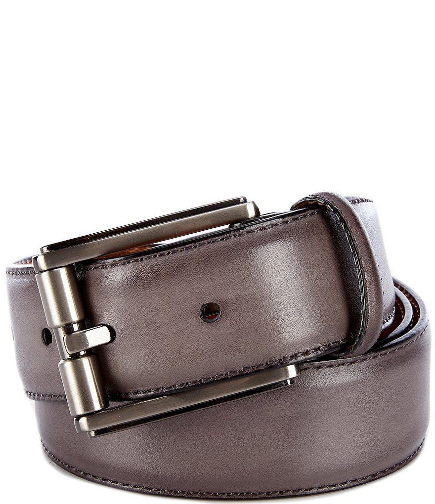 MAGNANNI, 'Arcade' Leather Belt, Men