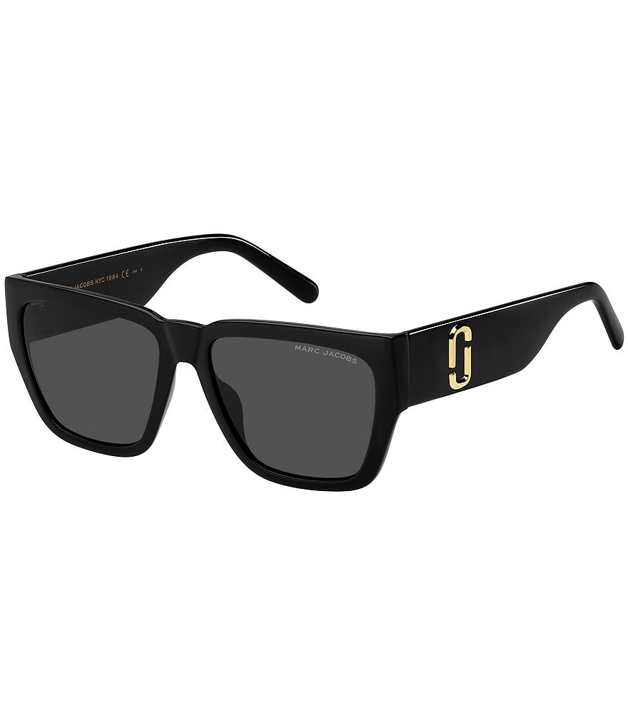 Marc Jacobs Tortoiseshell Rectangular Sunglasses Marc Jacobs