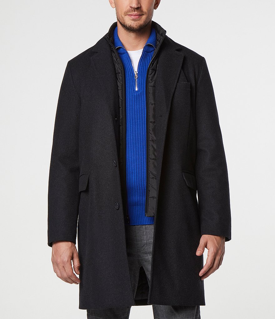 Marc New York Men's Sheffield Wool Melton Overcoat | Dillard's