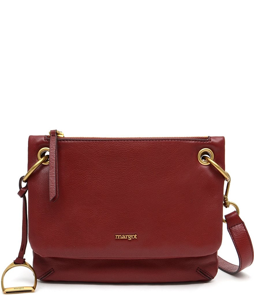 Margot Kiera Small Double Zip Leather Crossbody Bag | Dillard's